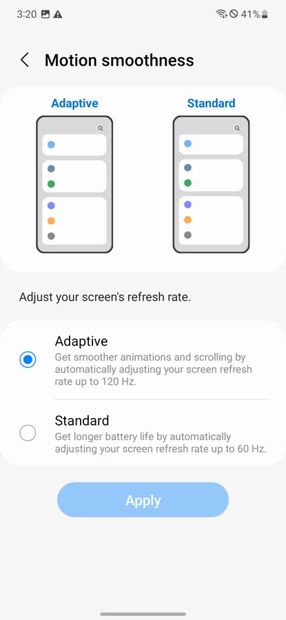 How does screen refresh rate on your phone | Image 4 refresh rate