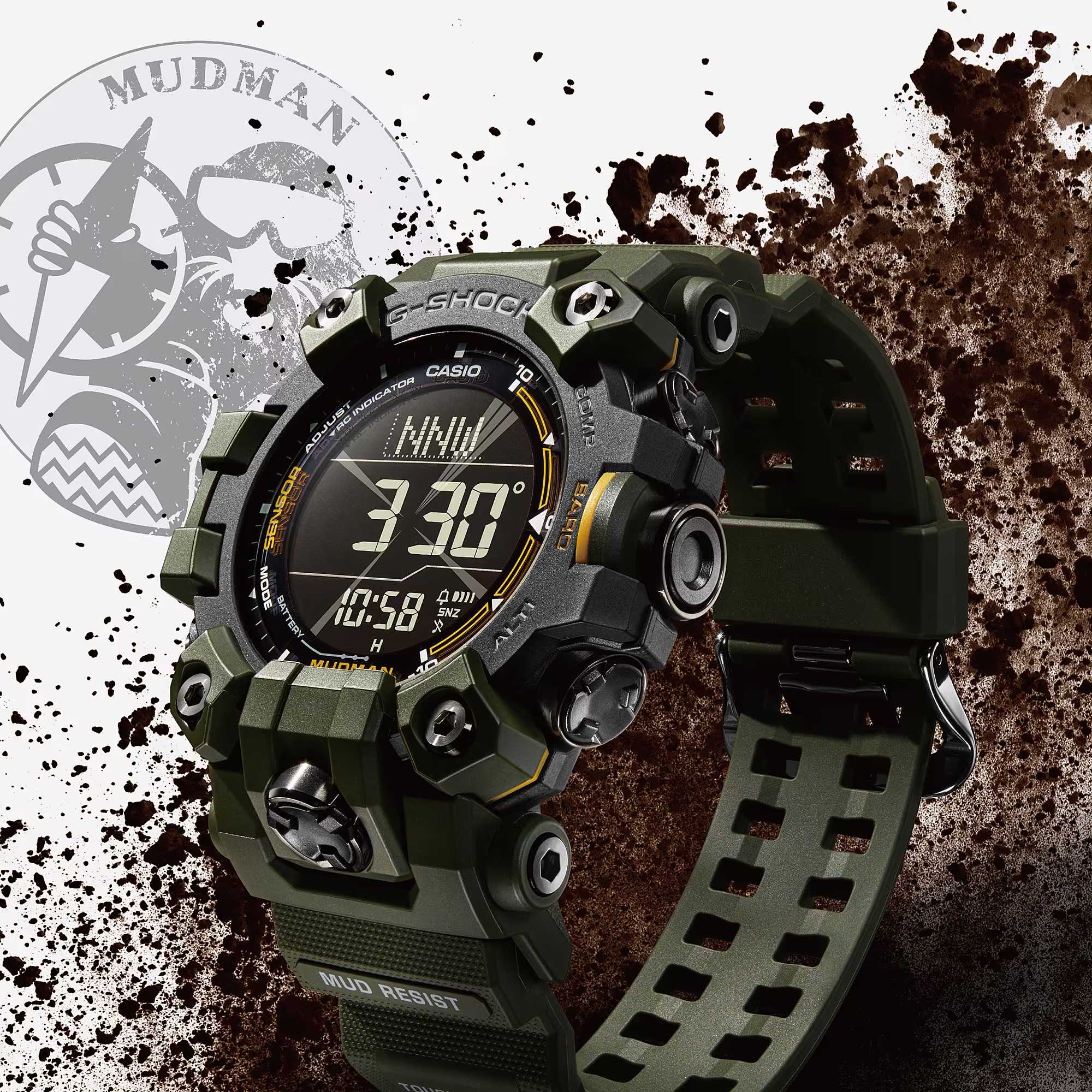 Casio presents Mudman GW-9500: New G-Shock watch for extreme and professionals | Image 1 Casio presents Mudman GW-9500: New G-Shock watch for extreme and professionals (2023 g shock mudman gw 9500 green)
