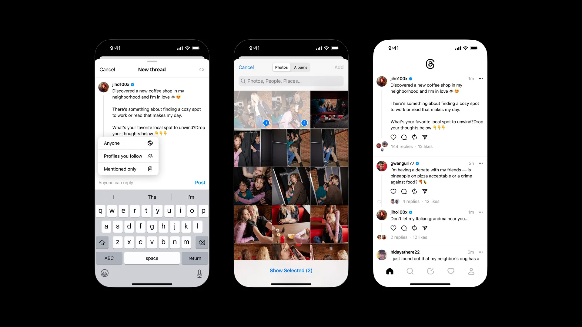 Meta* released Threads, new social network, Twitter analog | Image 2 Meta* released Threads, new social network, Twitter analog (3. flow screens english.png)