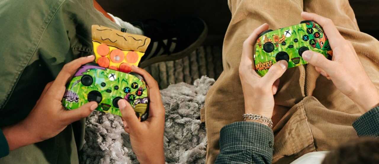 Microsoft unveils original pizza-flavored Xbox controllers in honor of the Teenage Mutant Ninja Turtles