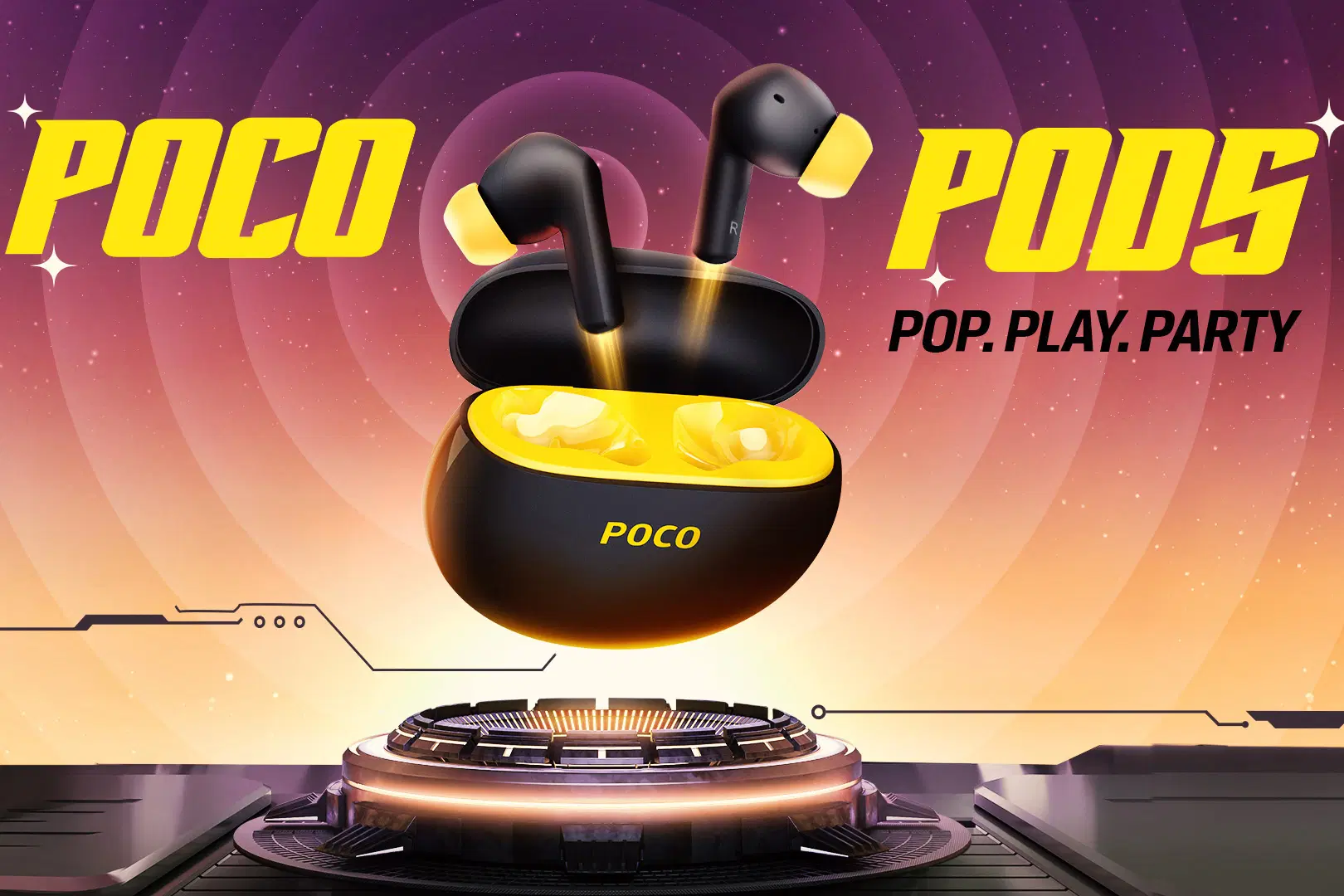 Poco introduced Pods headphones with 12mm drivers Poco introduced Pods headphones with 12mm drivers