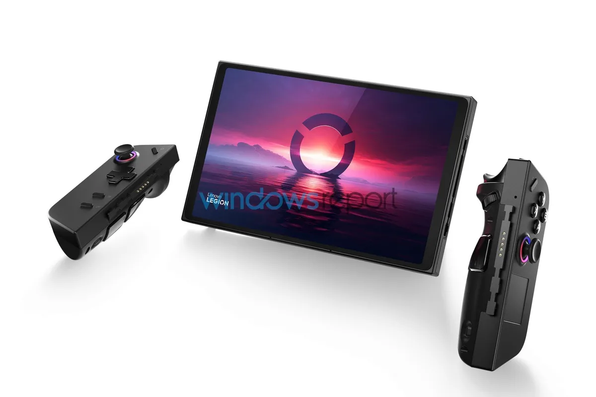 Leaked images show Lenovo's Steam Deck competitor with a hint of Switch | Image 1 Leaked images show Lenovo's Steam Deck competitor with a hint of Switch (17 legion go hero front facing r.jpg)