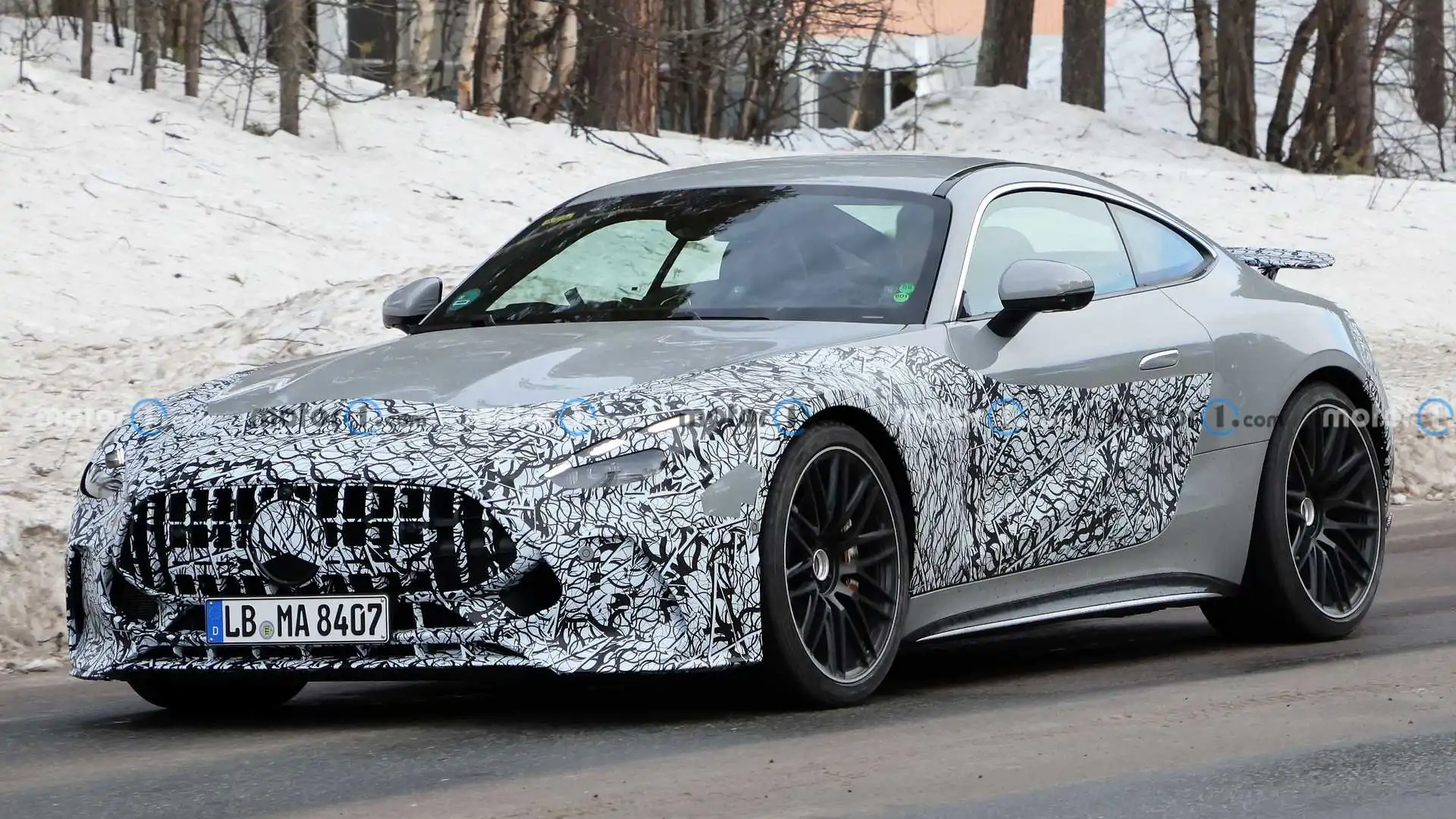 2024 Mercedes-AMG GT revealed ahead of Monterey Car Week | Image 1 2024 Mercedes-AMG GT revealed ahead of Monterey Car Week (2024 mercedes amg gt s e performance front view spy photo)