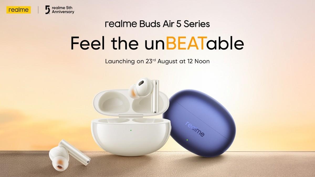 Realme will release Buds Air 5 on August 23 | Image 1 Realme