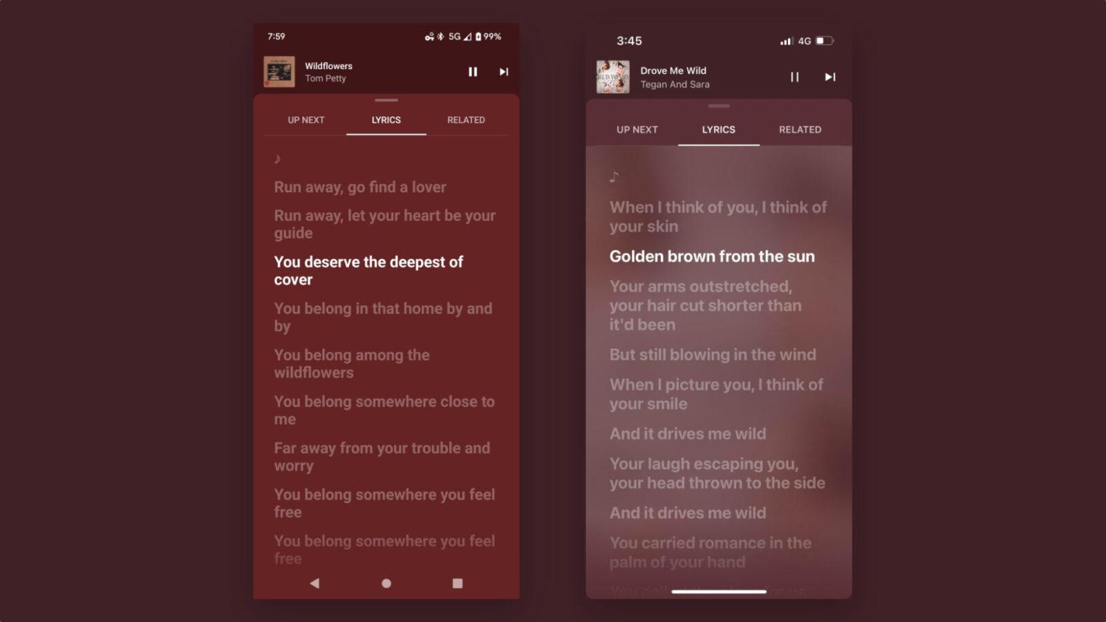 YouTube Music Introduces New Options: Synchronized Texts and "Samples" | Image 1 YouTube Music Introduces New Options: Synchronized Texts and "Samples" (rqntiq64wx6k 1)