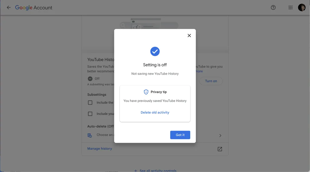YouTube: How to Disable and Delete View History | Image 3 YouTube: How to Disable and Delete View History (screenshot 2023 08 10 at 9.39.34 am)
