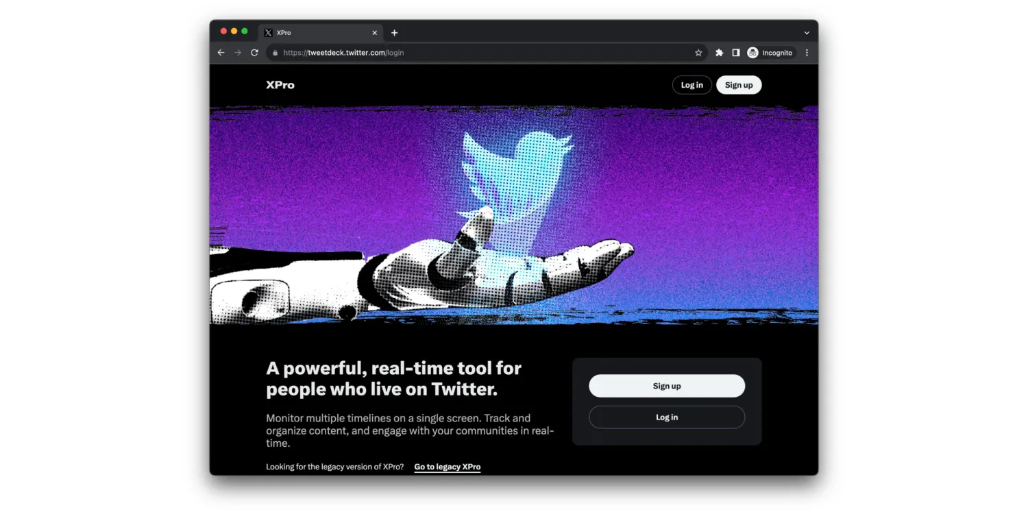 X Pro (formerly TweetDeck) requires paid subscription X Blue | Image 1 X Pro (formerly TweetDeck) requires paid subscription X Blue (tweetdeck xpro cover 1.jpg)