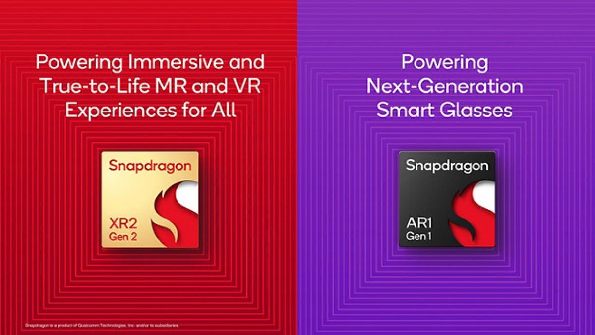Qualcomm unveiled the Snapdragon XR2 Gen 2 and AR1 Gen 1