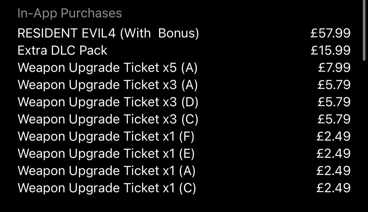 Resident Evil 4 for iPhone 15 Pro will cost $60 | Image 1 Resident Evil 4 for iPhone 15 Pro will cost $60 (resi 4 ios 1)