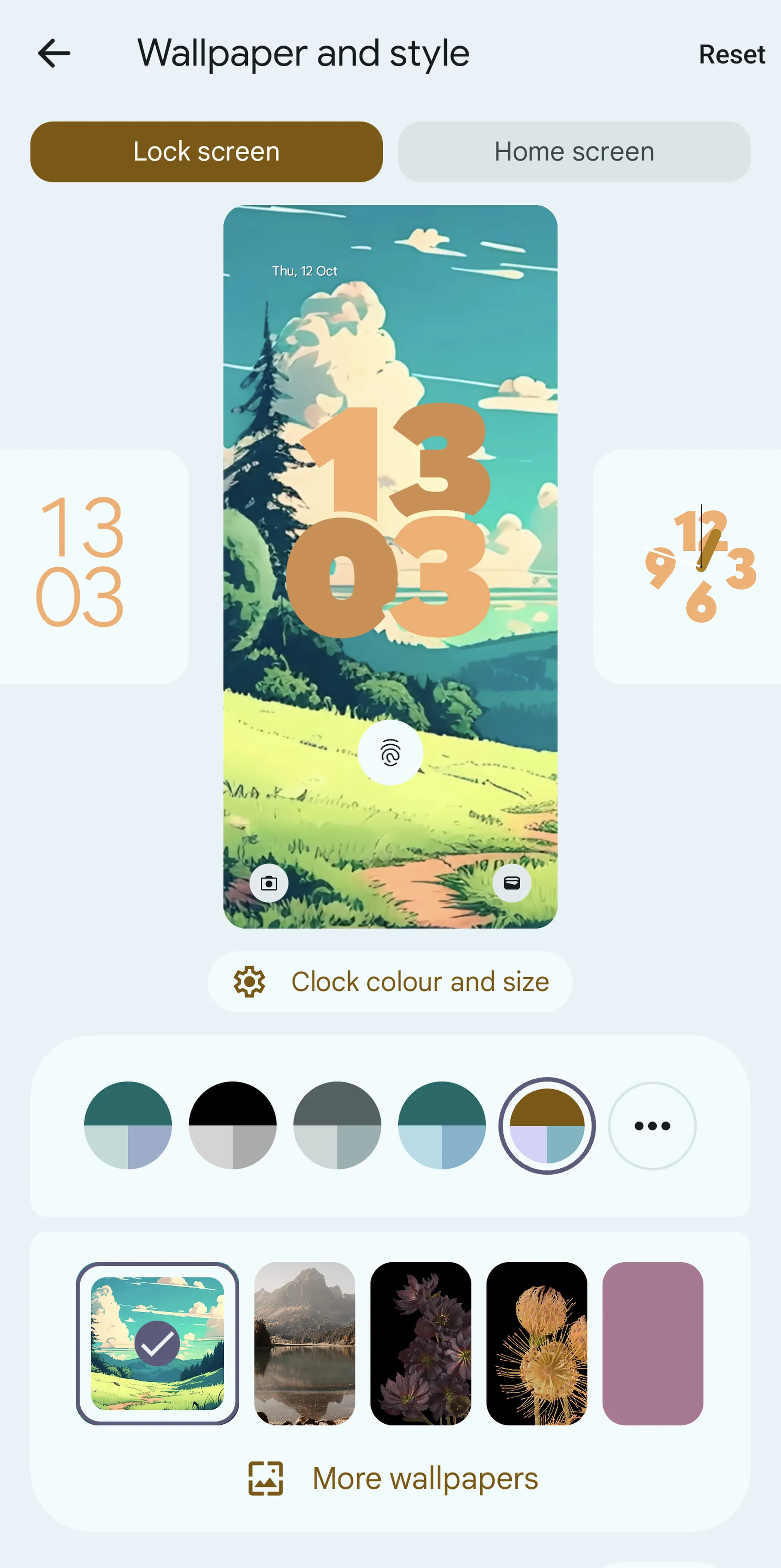 Android 14: How to Customize the Lock Screen | Image 1 Android 14: How to Customize the Lock Screen (01 clock)