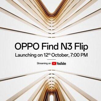 The global launch of the Oppo Find N3 Flip will take place on October 12 (gsmarena 001 1 1 edited)