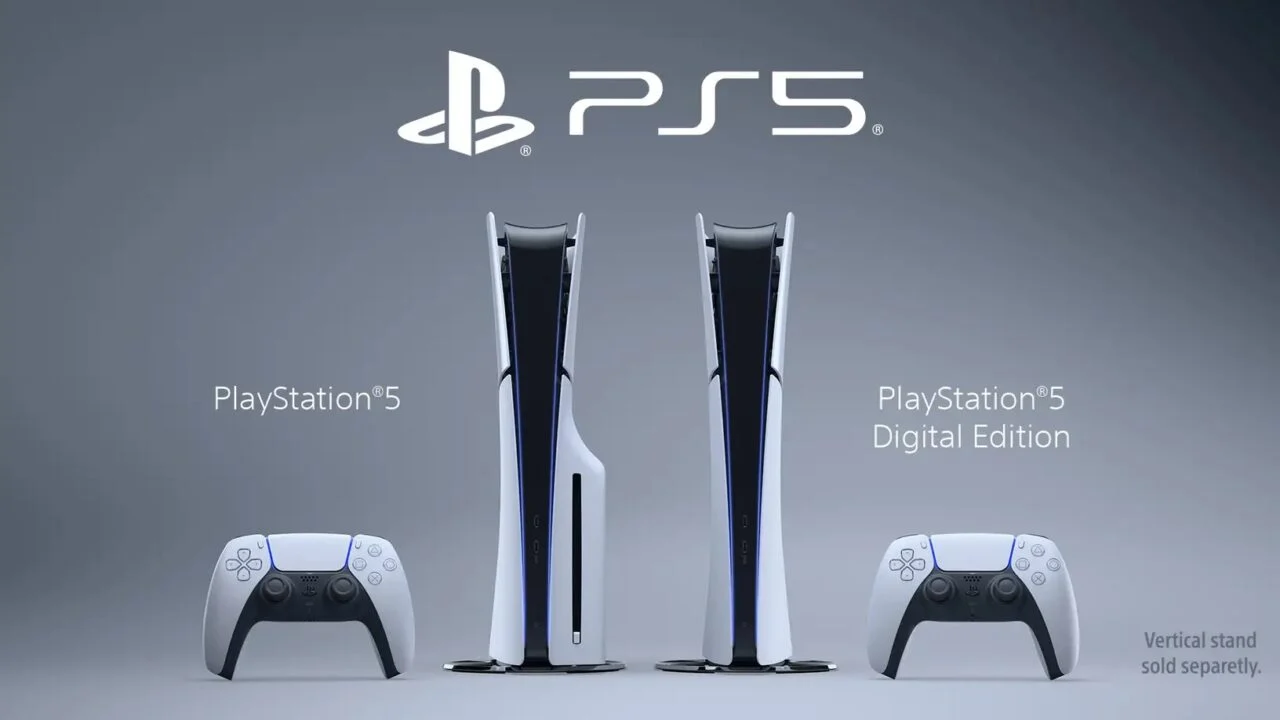 PS5 Slim has been compared to the original console in a rendering