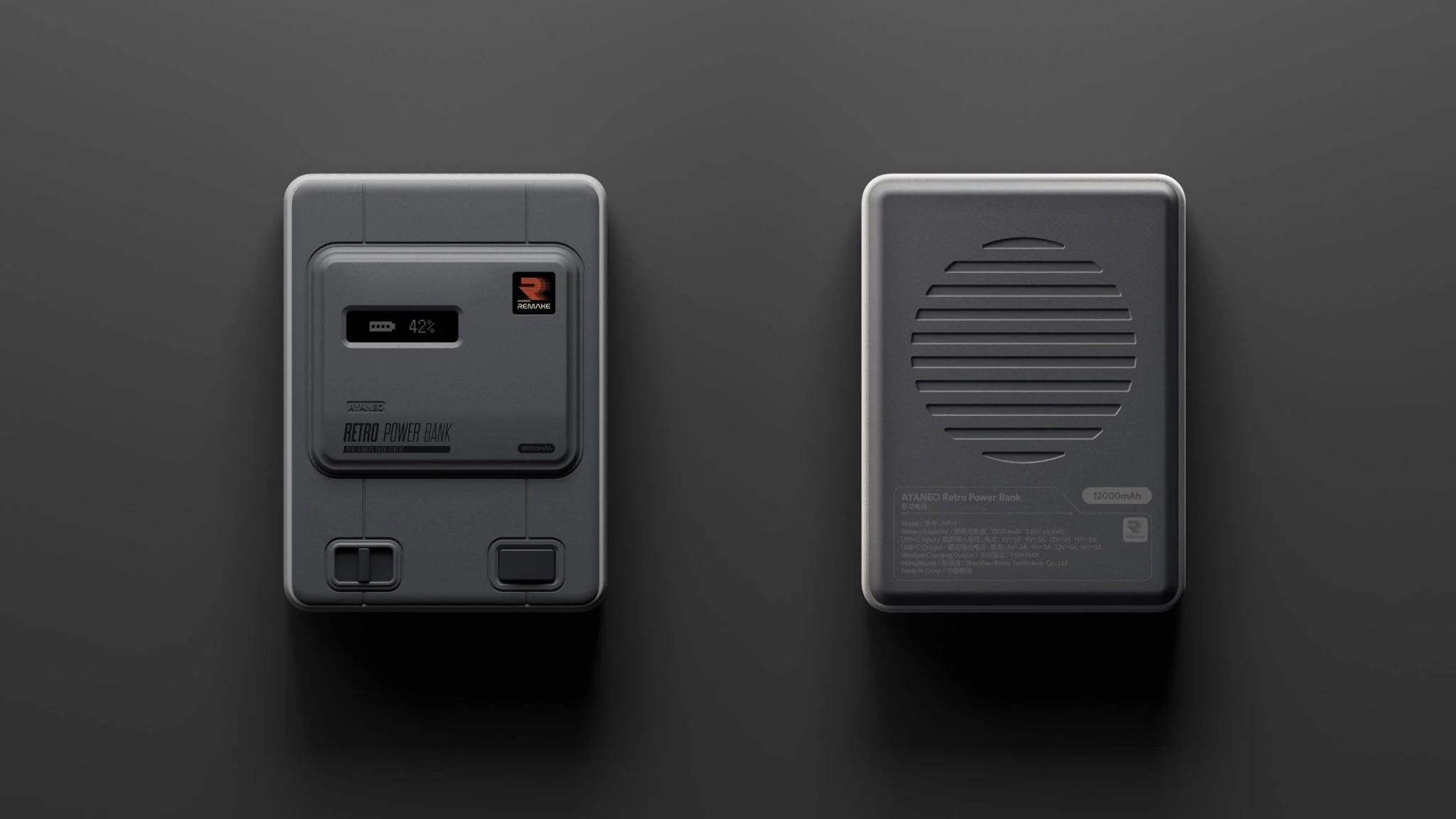 Ayaneo made a retro powerbank with Super NES console design Ayaneo made a retro powerbank with Super NES console design