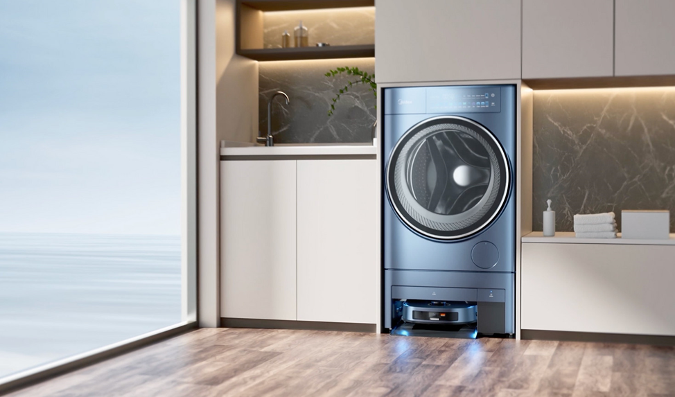 Midea WASHBOT: washing machine with built-in robot vacuum cleaner