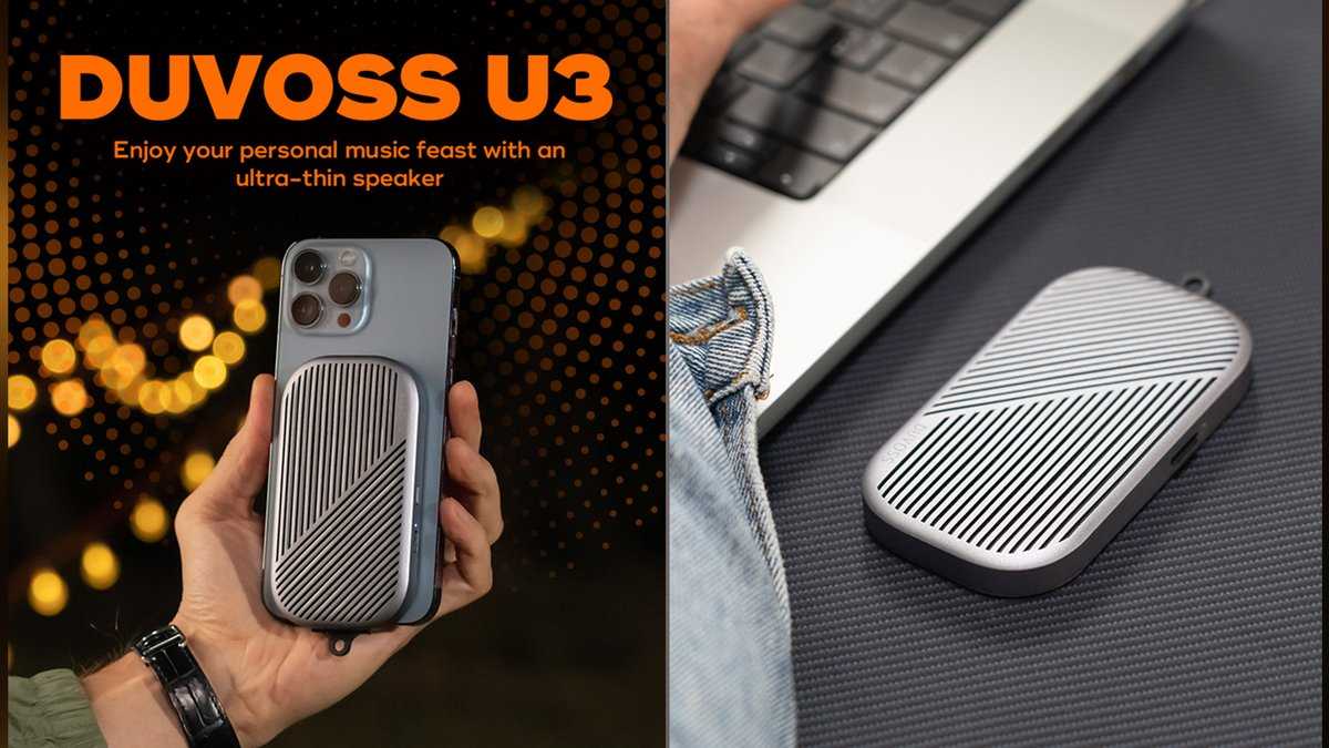 DUVOSS U3 Bluetooth speaker with smartphone mount is announced