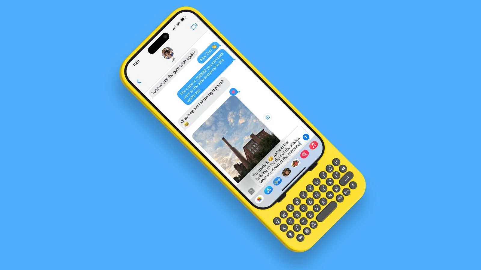 Clicks has released an unusual iPhone accessory with a QWERTY keyboard