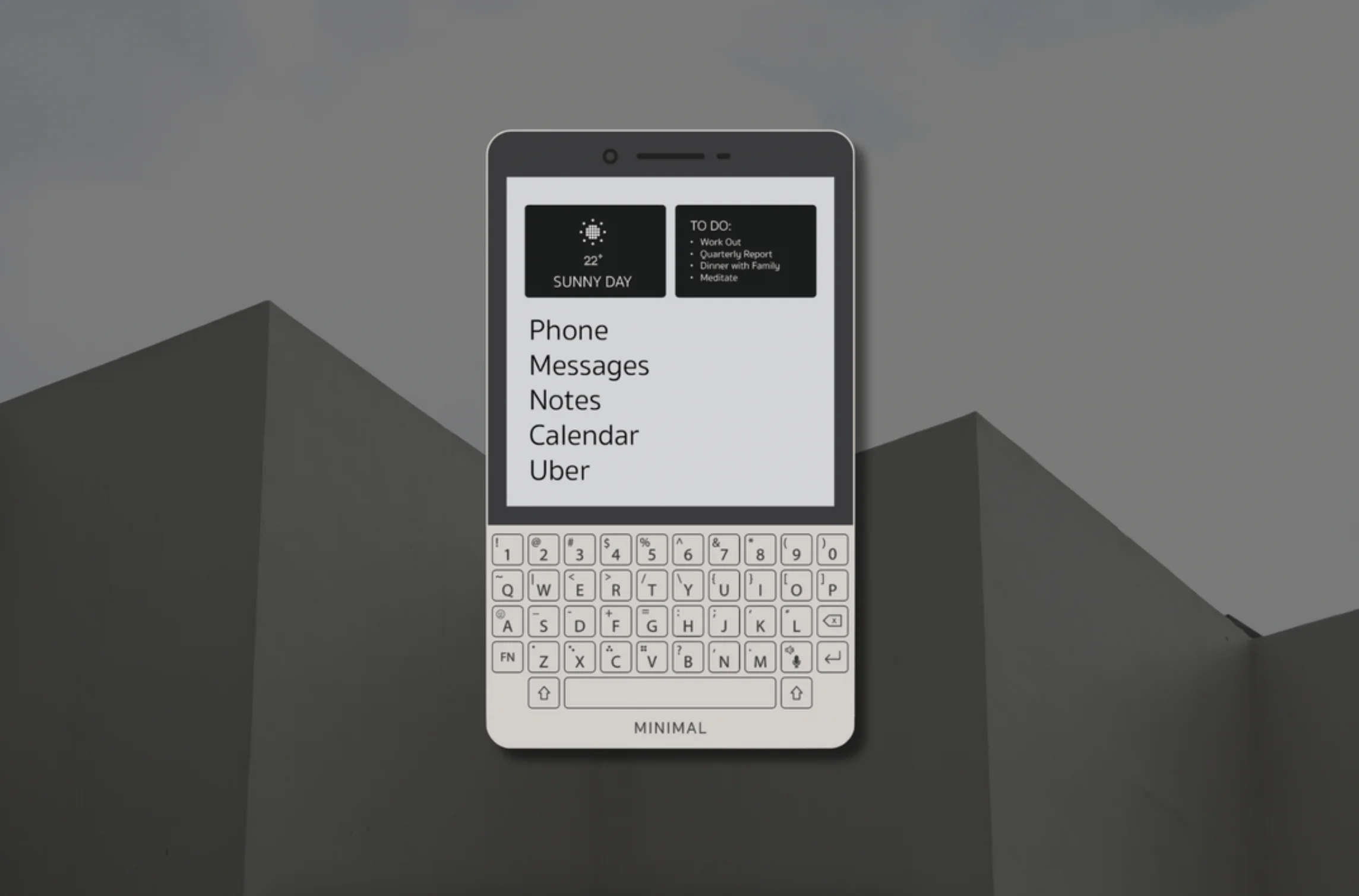 Minimal Phone, which resembles BlackBerry smartphones, has been unveiled Minimal Phone, which resembles BlackBerry smartphones, has been unveiled
