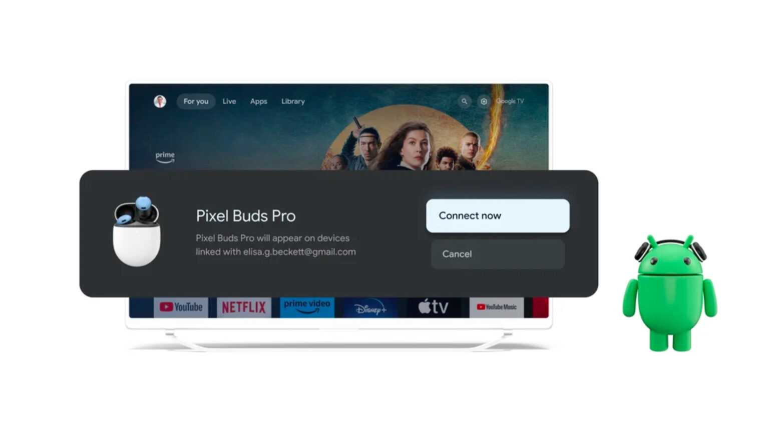CES 2024: Google brings Fast Pair, enhanced streaming and TikTok to Google TV devices | Image 2 CES 2024: Google brings Fast Pair, enhanced streaming and TikTok to Google TV devices (google fast pair google tv 1536x864 1)