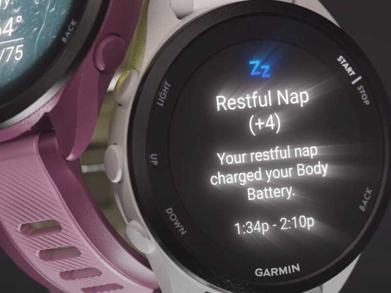 Introduced Garmin Forerunner 165 smart watch with a set of useful technologies