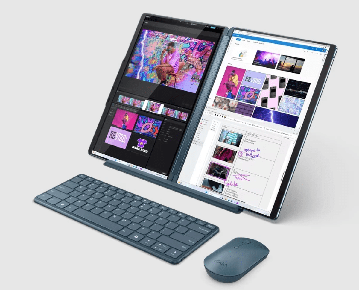Lenovo unveils Yoga Book 9 laptop | Image 1 Lenovo has unveiled the Yoga Book 9 laptop (image 117)