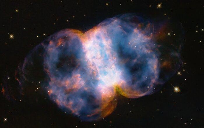 Astronomers have revealed a photograph of a distant dying star – Messier 76 (M76)