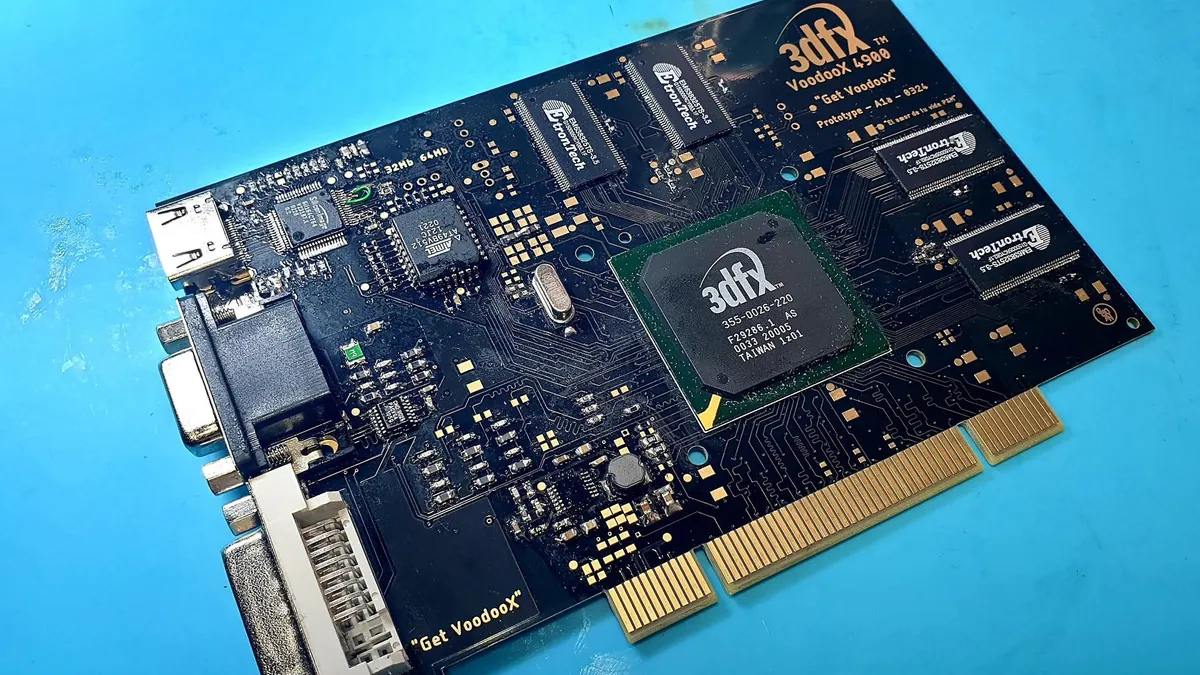 Enthusiasts build their own 3dfx video card – the VoodooX has 32MB of RAM and DVI output