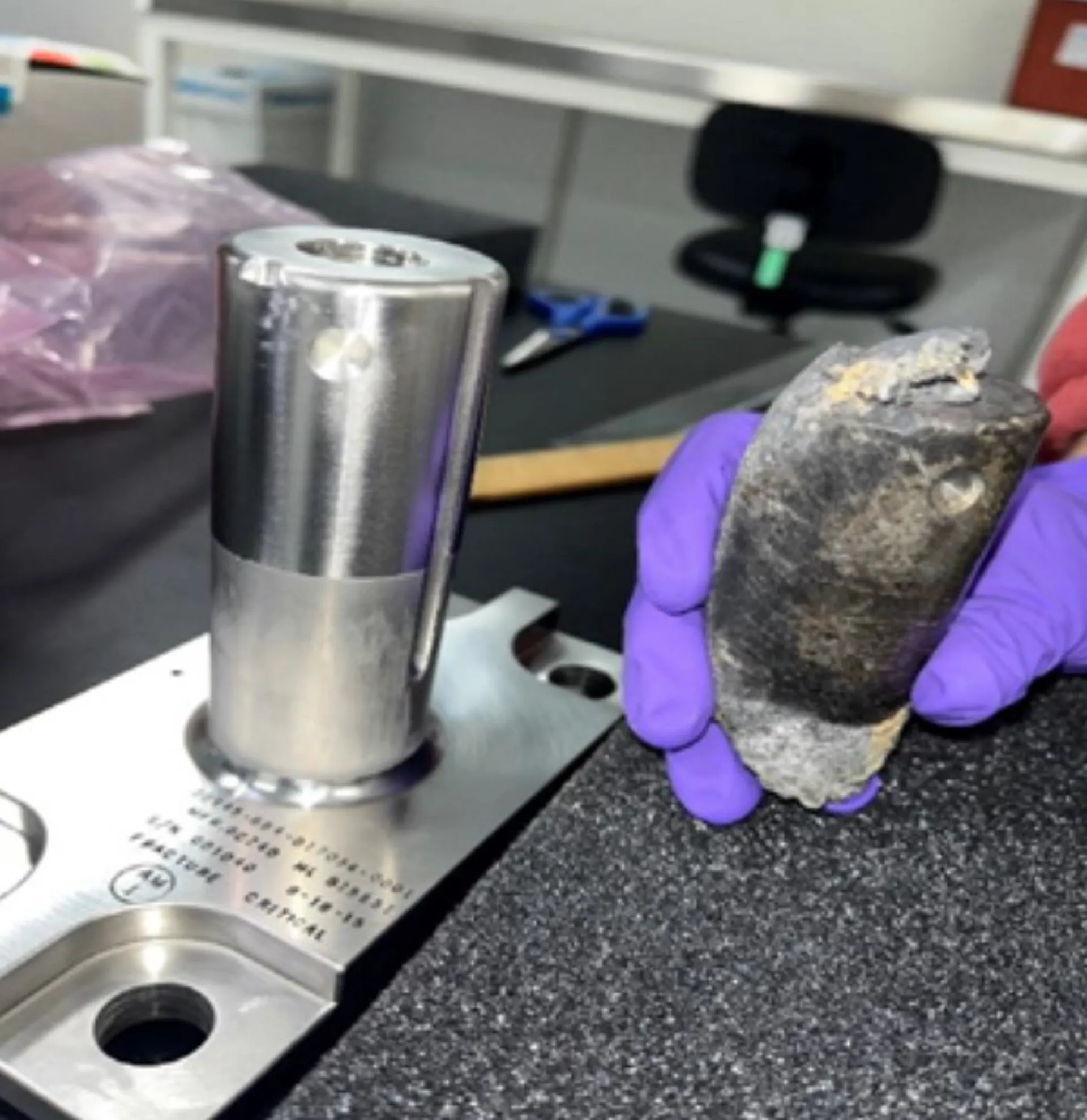 NASA confirms origin of space debris that fell into Florida home | Image 1 This NASA image shows a comparison between the restored rack (right) and what it should have originally looked like (left).