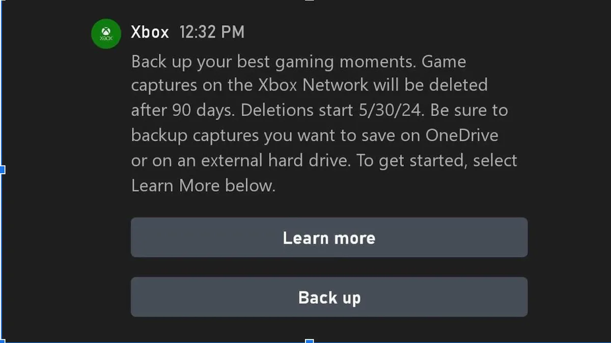 Xbox will start deleting old snaps on May 30: here's how to save them | Image 1 Xbox will start deleting old snaps on May 30: here's how to save them (screenshot 2024 04 25 at 4 57 23pm.jpg)