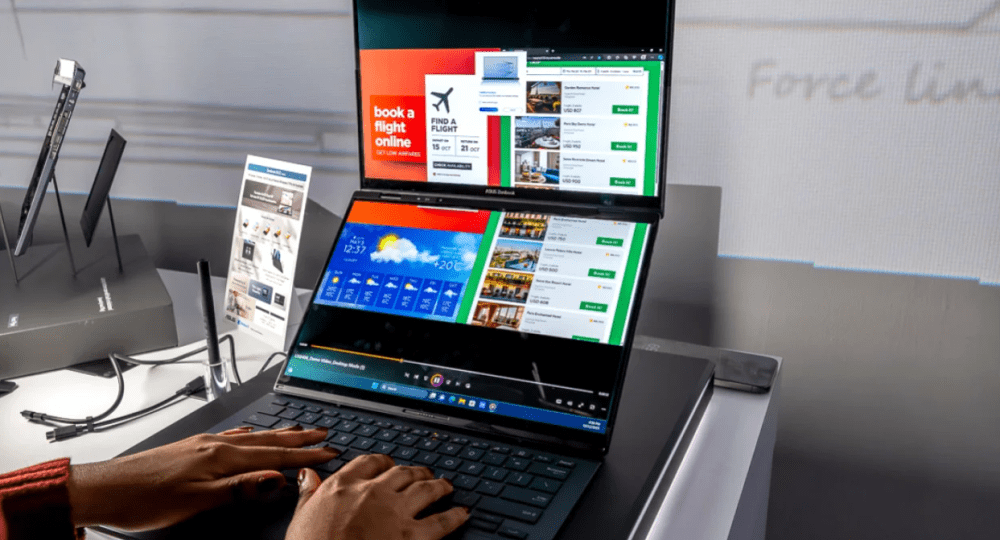 GPD has launched the Duo laptop with dual vertical screens