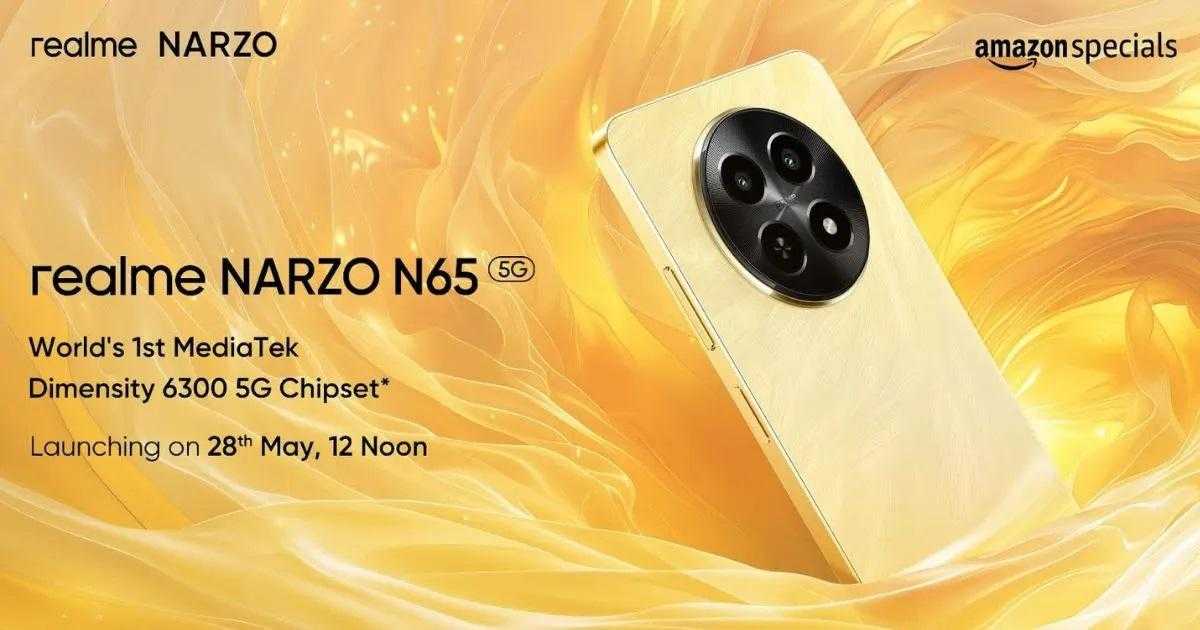 Realme has unveiled the Narzo N65 smartphone