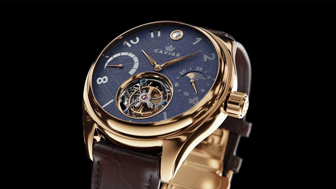 Caviar presented a collection of watches Space Tornado with a fragment of the Starship spacecraft Caviar presented a collection of watches Space Tornado with a fragment of the Starship spacecraft
