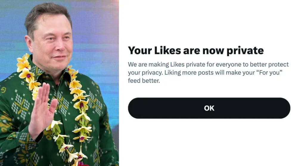 X hides likes: New feature makes ratings visible only to post authors | Image 1 X hides likes: New feature makes ratings visible only to post authors (elon musk x likes private.jpeg)