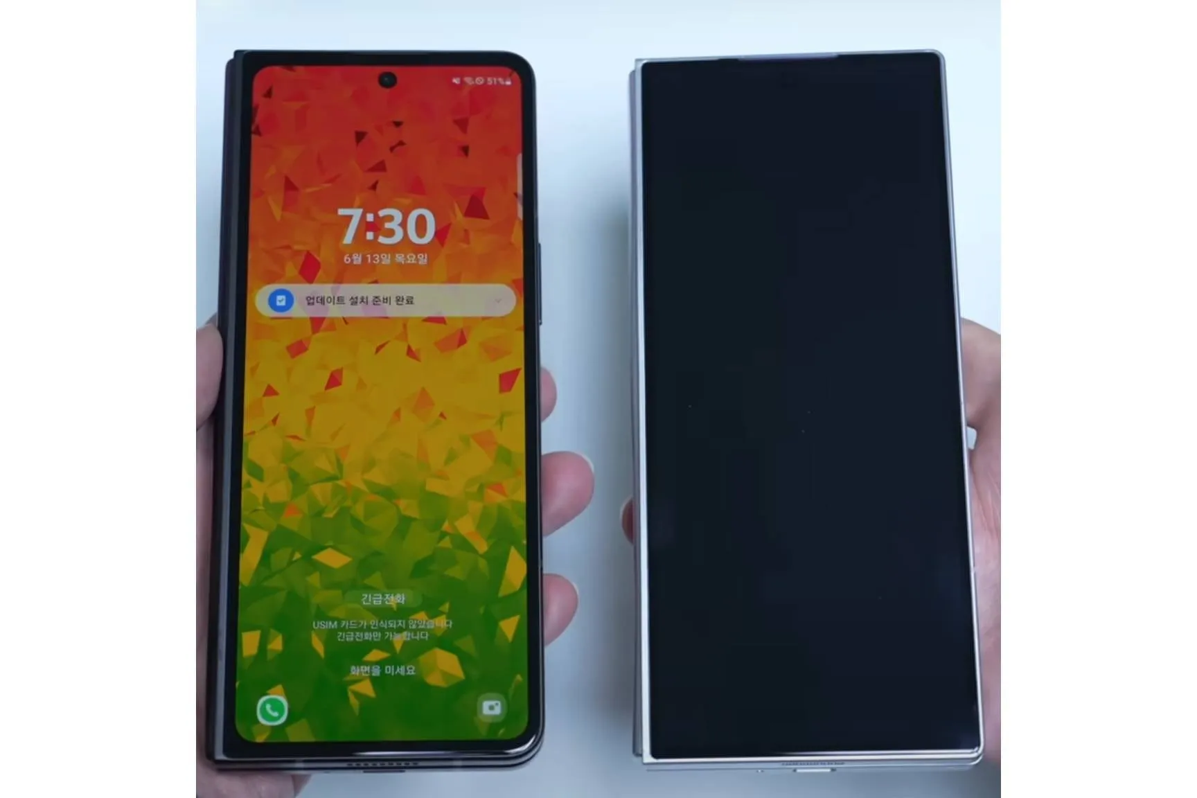 Best Announcement of Summer: Galaxy Z Fold 6 shown on video and it's beautiful | Image 1 Best Announcement of Summer: Galaxy Z Fold 6 shown on video and it's beautiful (galaxy z fold 6 vs fold 5 cover screen.webp 1)