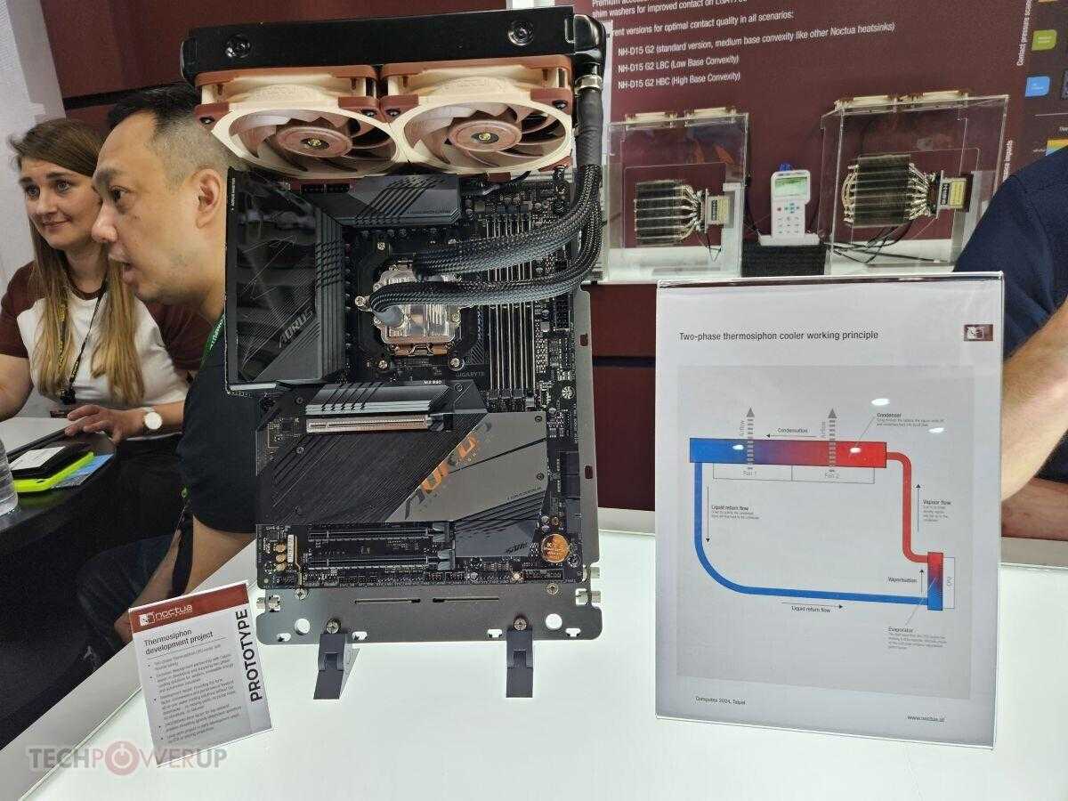 Computex 2024: Noctua shows an unusual thermosiphon-based LWR prototype