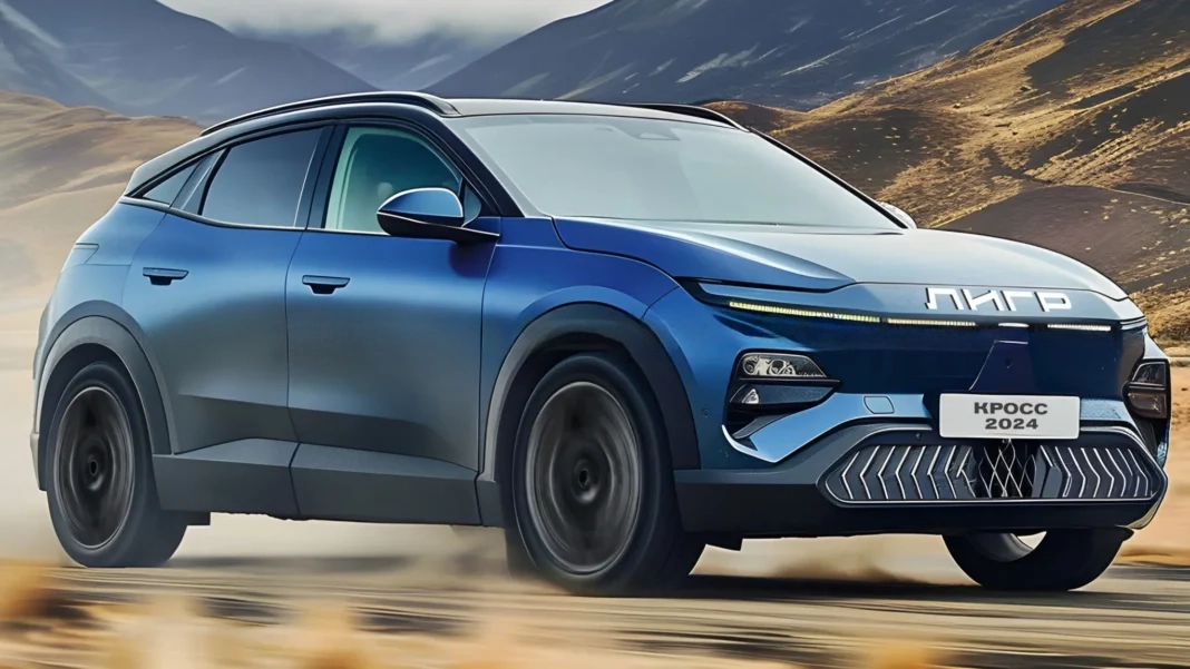 Renders of Russia’s first crossover KamAZ-54115 Liger 2024 are shown