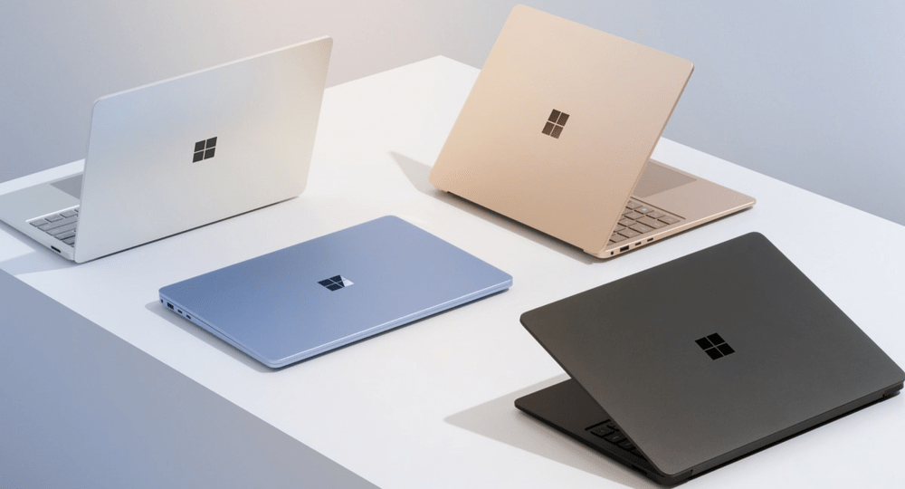 Surface Laptop with Snapdragon X Elite chip shown “live”