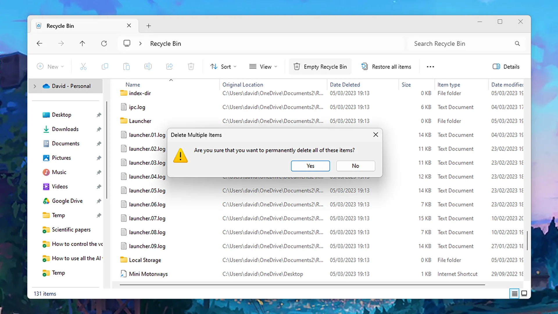 Windows and Android: How to manage deleted files | Image 1 Windows