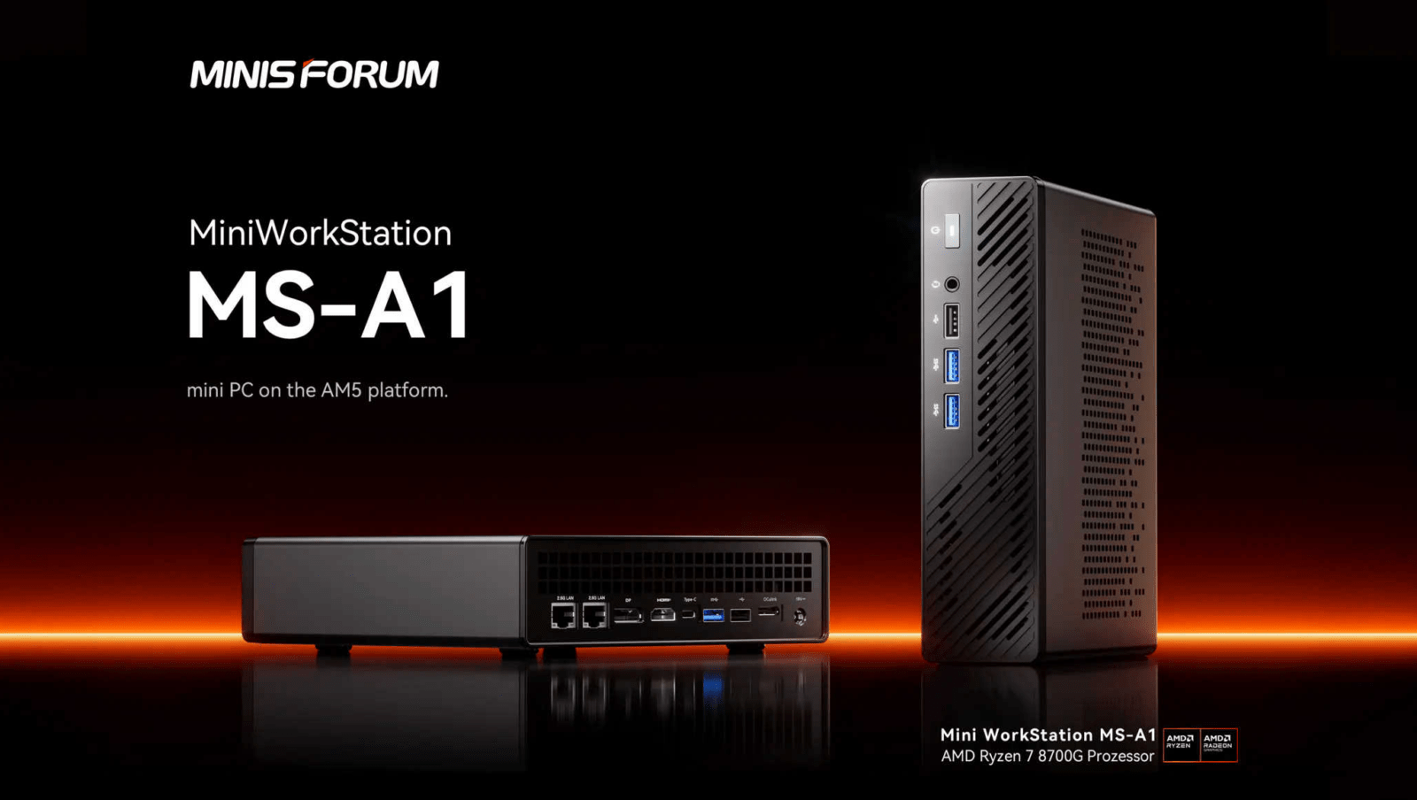 Minisforum showed MS-A1 mini-PC with CPU upgrade function Minisforum showed MS-A1 mini-PC with CPU upgrade function