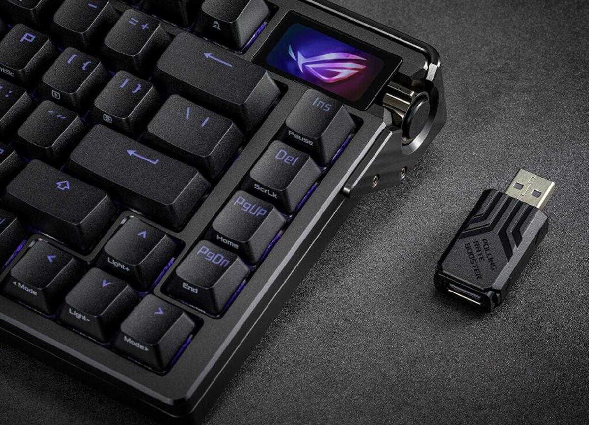ASUS introduced the Azoth Extreme mechanical wireless keyboard with OLED display