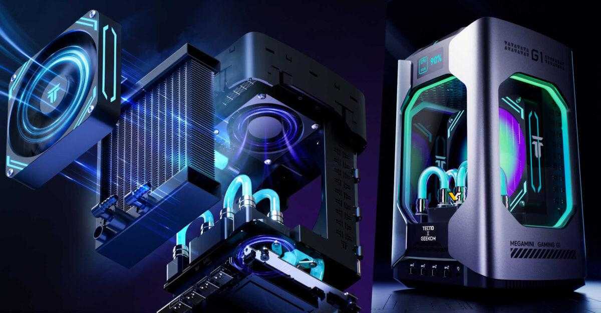 TECNO and Geekom announced a gaming PC equipped with RTX 4060 graphics card and liquid cooling