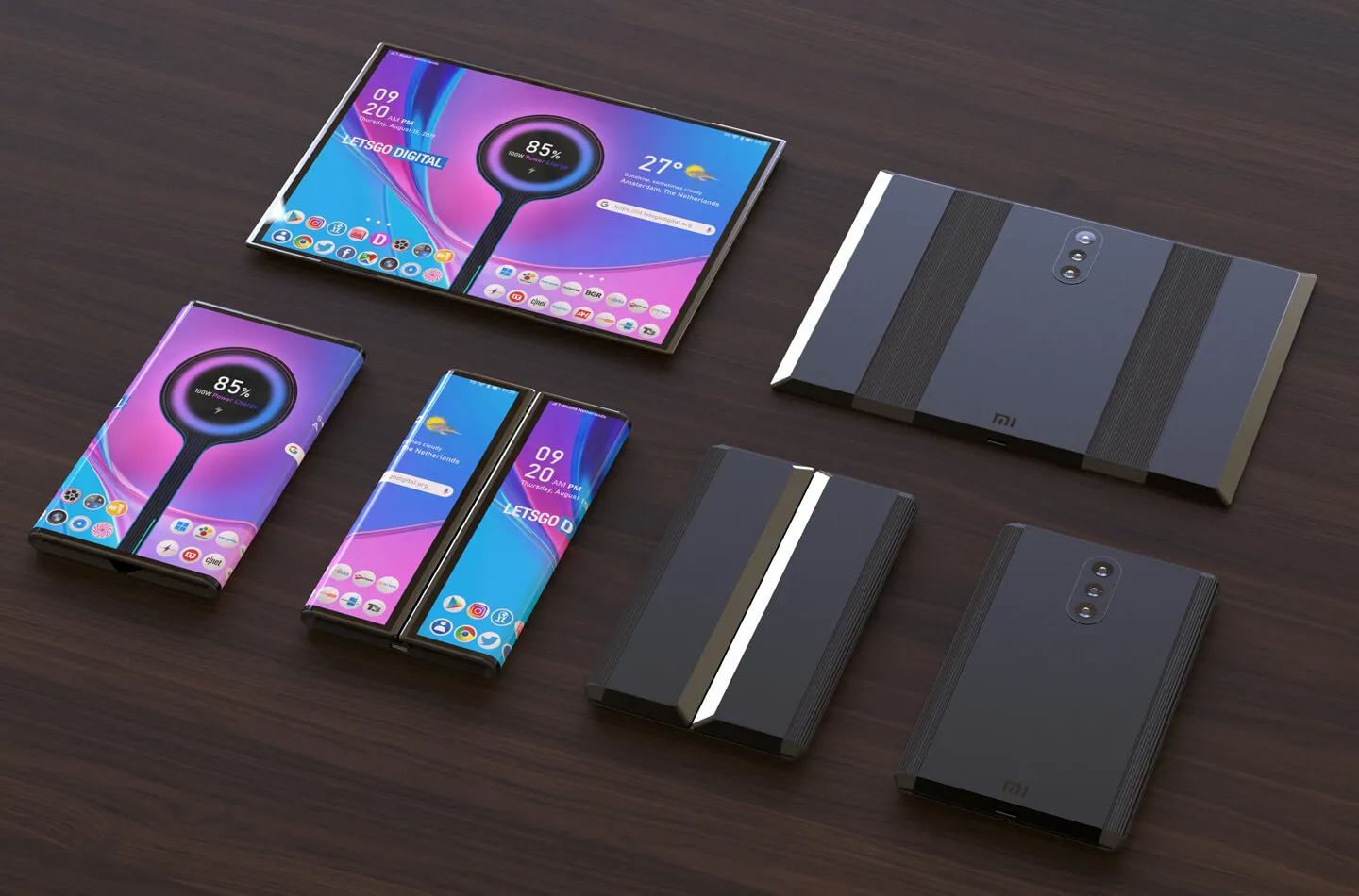 Xiaomi is preparing to release a three-piece foldable smartphone