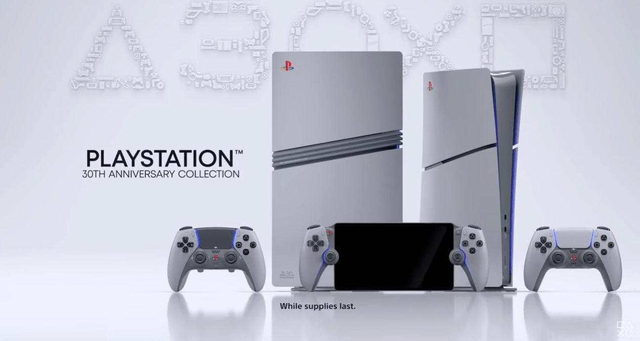 Sony has unveiled a series of PlayStation consoles and accessories to celebrate the company’s 30th anniversary