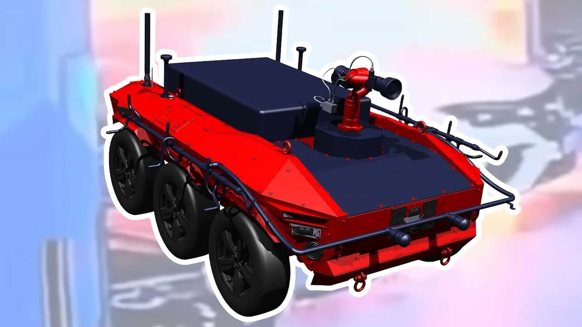 Hyundai unveiled a robot to extinguish electric car fires in underground parking lots