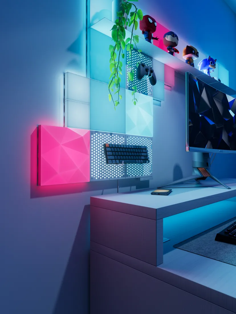 IFA 2024: Nanoleaf unveiled wall light panels | Image 8 IFA 2024: Nanoleaf unveiled wall light panels (nanoleaf blocks gaming room big layout 1)