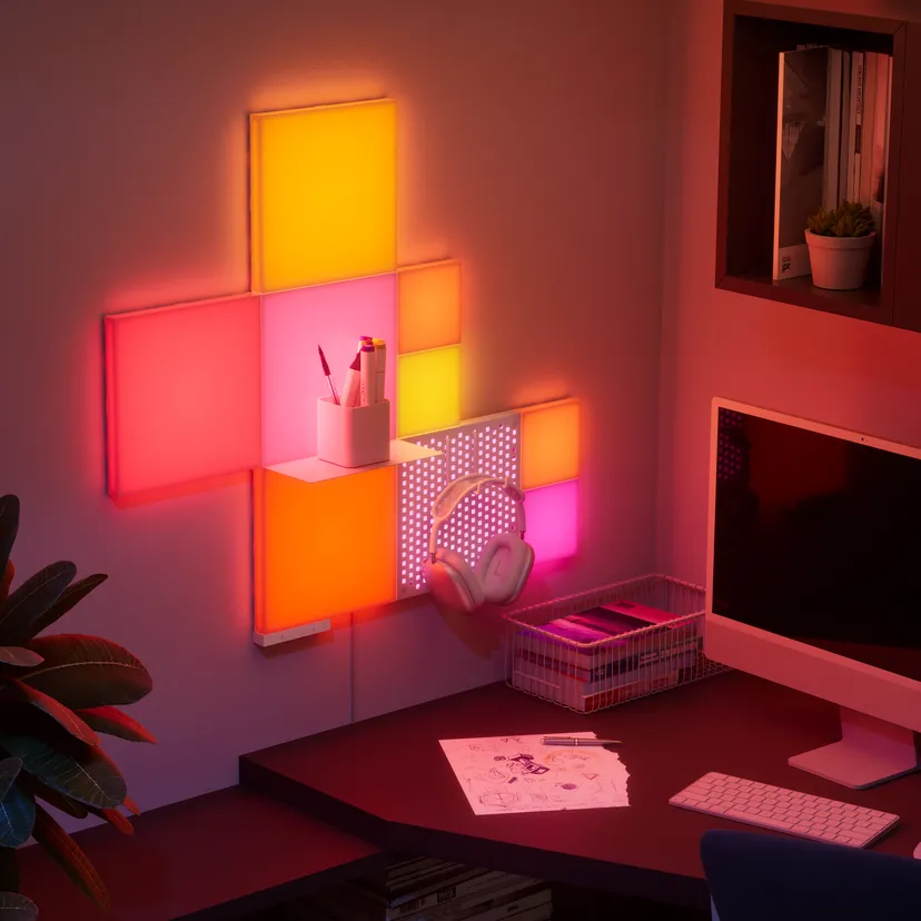 IFA 2024: Nanoleaf unveiled wall-mounted light panels | Image 9 IFA 2024: Nanoleaf unveiled wall-mounted light panels (nanoleafblocks comboxl office 4000x2250px 1)