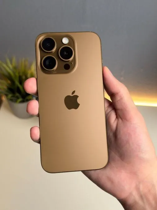 iPhone 16 Pro: first images in iPhone 16 Pro: first shots in 'golden titanium' color (photo 2024 09 02 18.57.47)