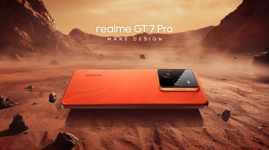Realme has confirmed the orange colorway of the Realme GT 7 Pro. It will be called Mars Design