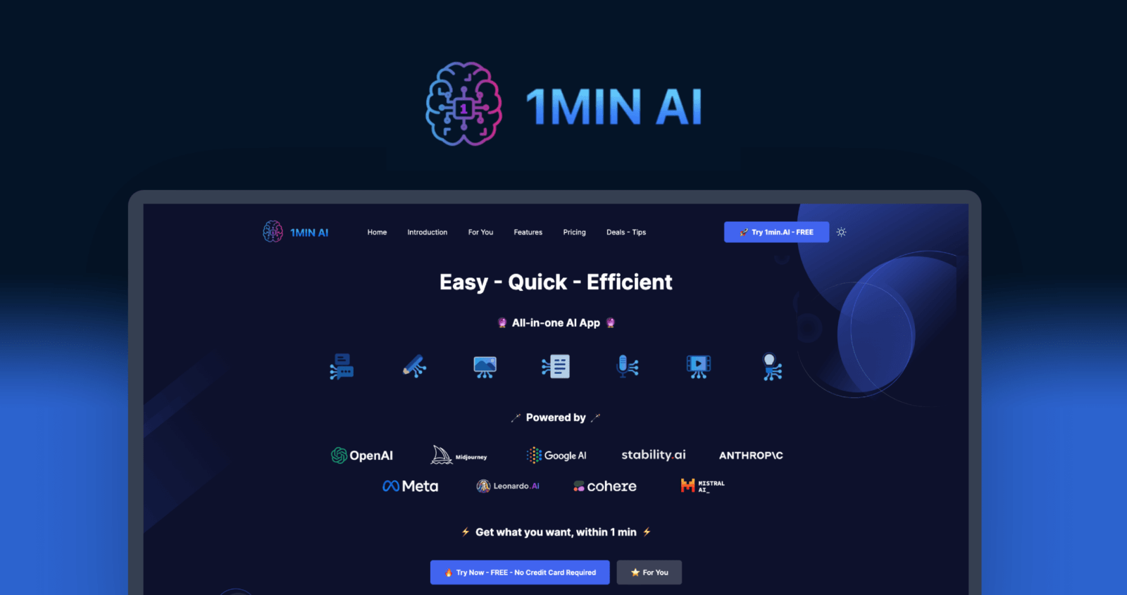 1minAI has combined ChatGPT-4, Gemini, MistralAI and other AI models into one tool 1minAI has combined ChatGPT-4, Gemini, MistralAI and other AI models into one tool