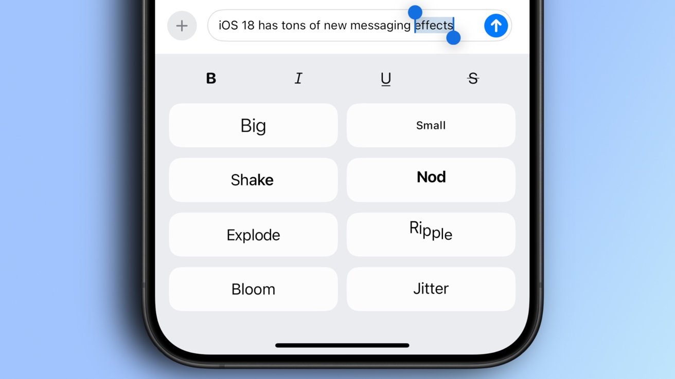 How to use the new text effects in iMessage on iPhone with iOS 18 How to use the new text effects in iMessage on iPhone with iOS 18
