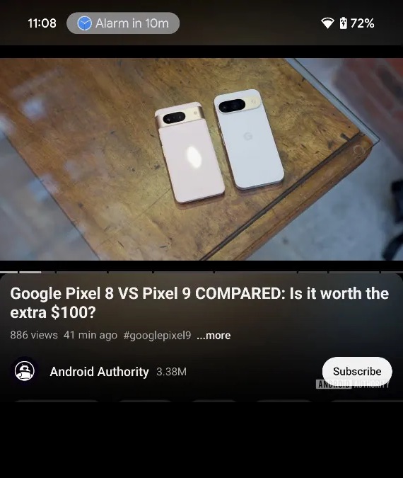 Android 16 may get Dynamic Island style notifications like Apple | Image 3 Android 16 may get Dynamic Island style notifications like Apple (android 16 rich ongoing notifications mockup united alarm clock)